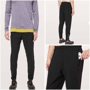 Lululemon Surge Jogger Pants Men Size M Black 29" Running Tapered Sweat-Wicking